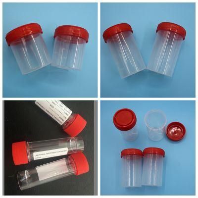 Disposable Plastic Medical Patient Test Sample Cup Sputum Fecal Specimen Collector 30ml 60ml