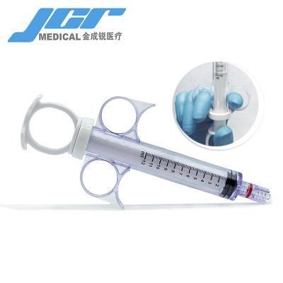 China Factory Medical Contrast Agent Injector Ring Handle Syringe Injector