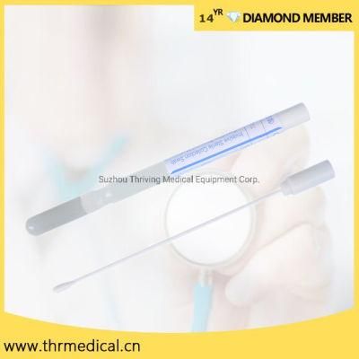 Manufacture Disposable Flocked Nasal Swab Sterile Collection Swab with Amies Transport (THR-VS03)