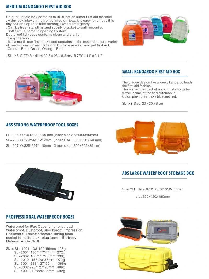 Medical Equipment Fist Aid Plastic Case for Ambulances Rescue Emergency Kit Medical Device Ce ISO FDA