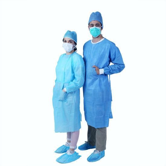 Factory Medical Consumable SMMS Disposable Gown Surgical Grade