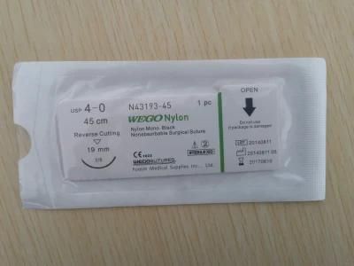 Wego Brand Nylon Surgical Sutures 4-0