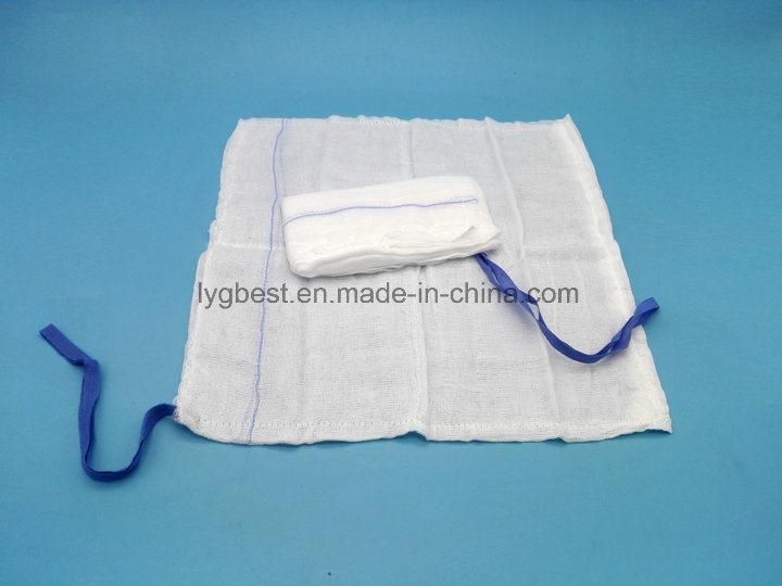 100% Cotton Absorbent Medical Gauze Lap Sponge for Wound Dressings FDA Ce ISO Certificate