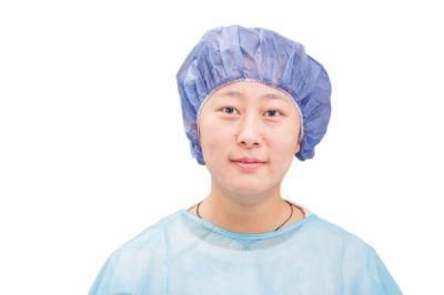 Disposable Head Cap Nurse Hat Non Woven Elastic