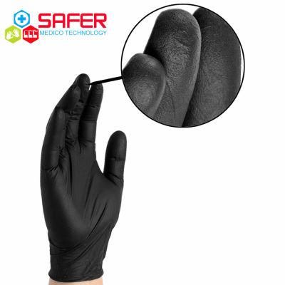 Cheap Nitrile Gloves Disposable Medical Grade Black Malaysia