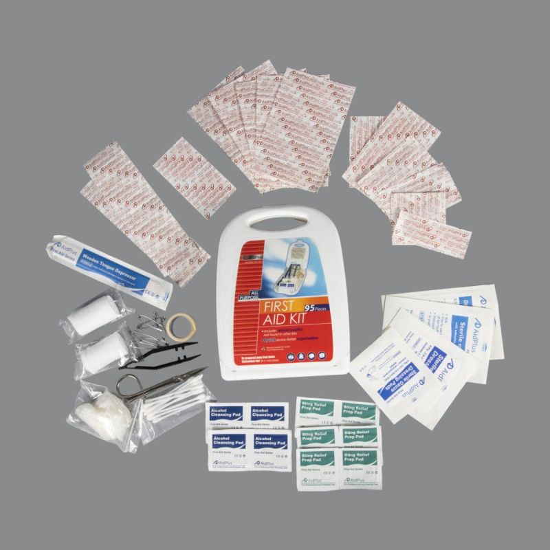 CE FDA ISO Approved Plastic Medical Survival First Aid Box Kit Supplier for Home Car Auto Travel Family Outdoor Travel