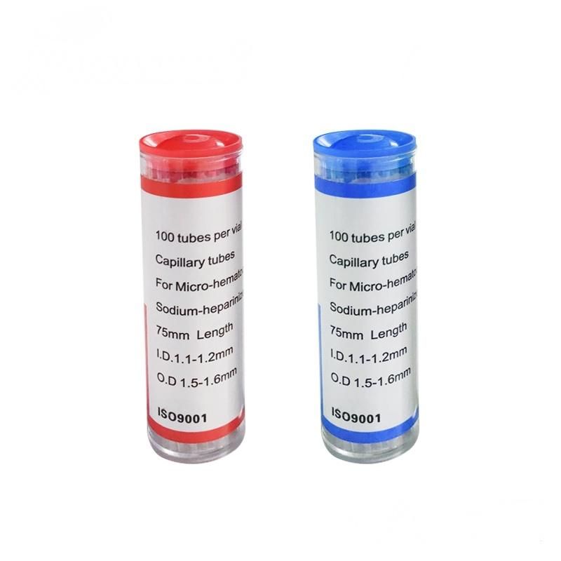 Glass Blood Capillary Tube with Heparinized Best Quality Micro EDTA Capillary Blood Tubes