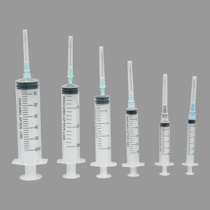2 Part Disposable Plastic Syringe with Needle 20ml