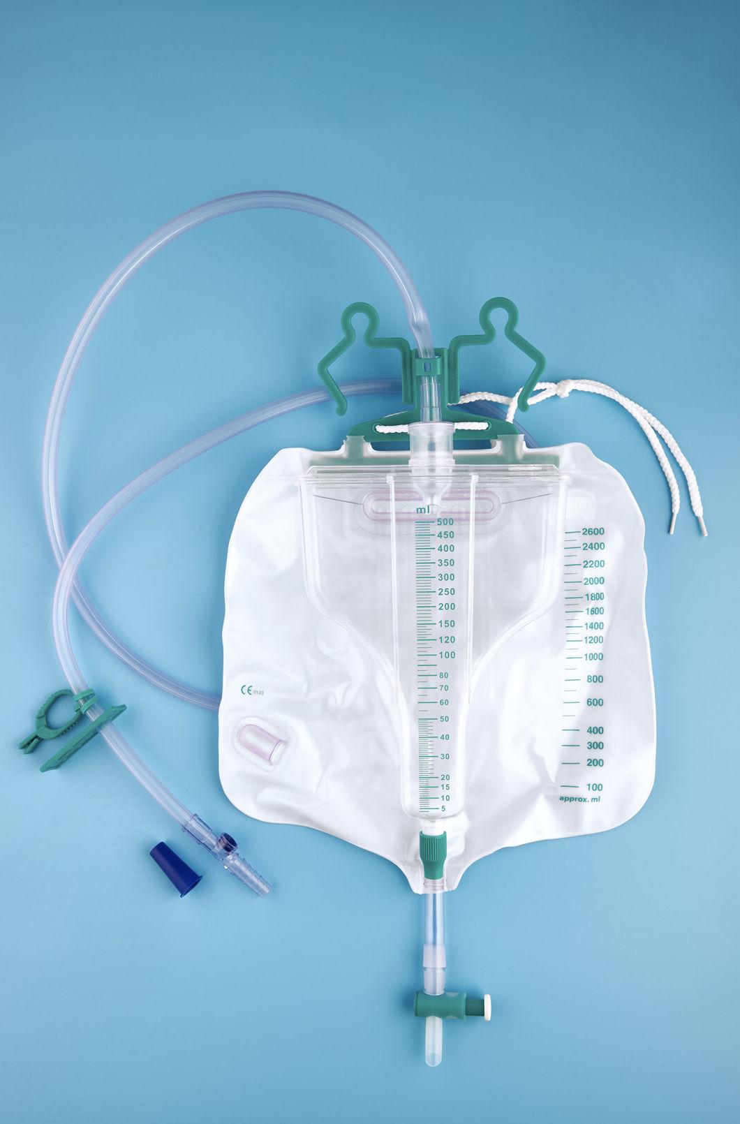 2000ml/1500ml/1000ml/200ml/100ml High Quality Audlt Disposable Urine Bag with CE