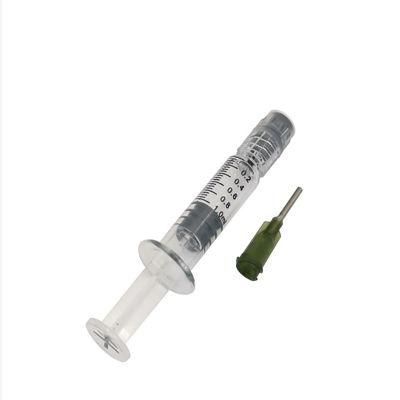 Custom Logo Packaging 1ml Ruhr Lock Glass Syringe