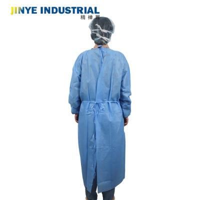 Disposable Sterile 45GSM SMS Non Woven Fabric Medicalstandardsurgical Gown Forhospital
