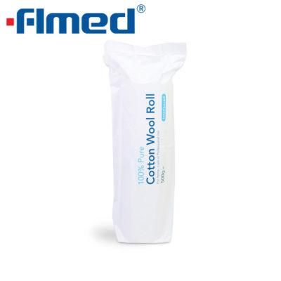 Medical Supply Absorbent Cotton Wool Roll 500g Non-Sterile Surgical Use