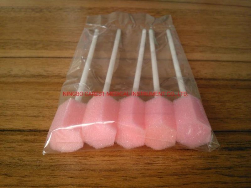 Disposable Medical Patient Mouth Oral Cleaning Sponge Swab Stick