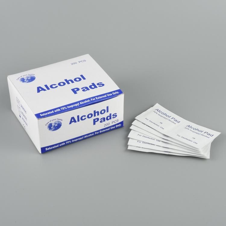 65X30mm 65X58mm 80X40mm 100X60mm Disposable Alcohol Pad