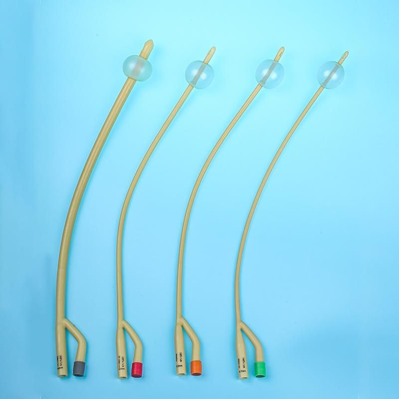 CE ISO Medical Foley Balloon Catheter 3 Way 2 Way