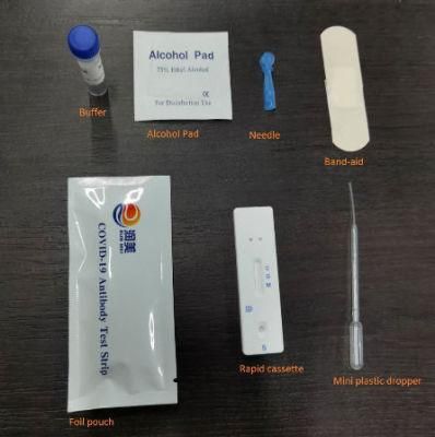 CE Approval Antibody Individual Test Cassette Colloidal Gold Igg/Igm Home Rapid Detection Test Kit/Rapid Antibody Detection Kit (Colloidal Gold)
