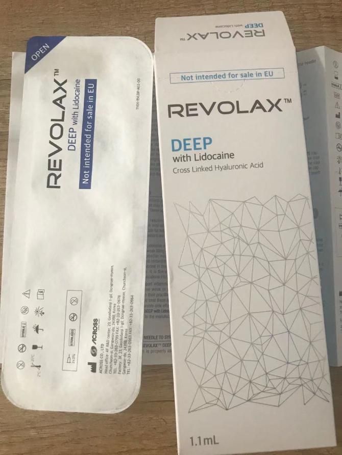 Best Quality Revolax 1ml Linked Cross Hyluronic Acid Dermal Fillers OEM Eye Chin Cheeks Face Care Anti Wrinkle Injectable