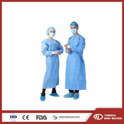 Disposable Doctor SMS Surgical Chemotherapy Gown Isolation Gown AAMI Level 3