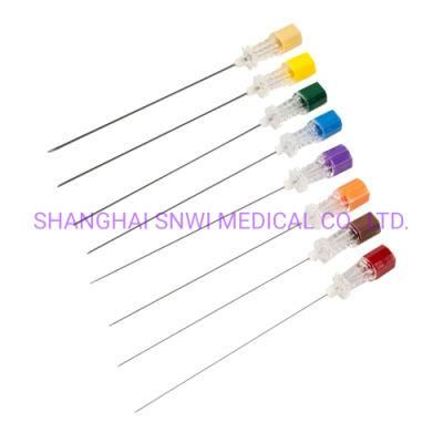 Medical Disposable Spinal Puncture Needles/Lumbar Puncture Needle Pencil Point Tip 18-27g with/Without Guided Needle
