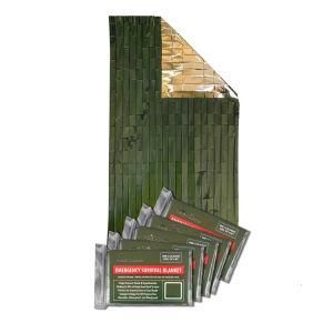 Emergency Preparedness Supplies Army Green Emergency Reusable Space Blanket