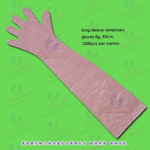 Disposable HDPE Veterinary Gloves
