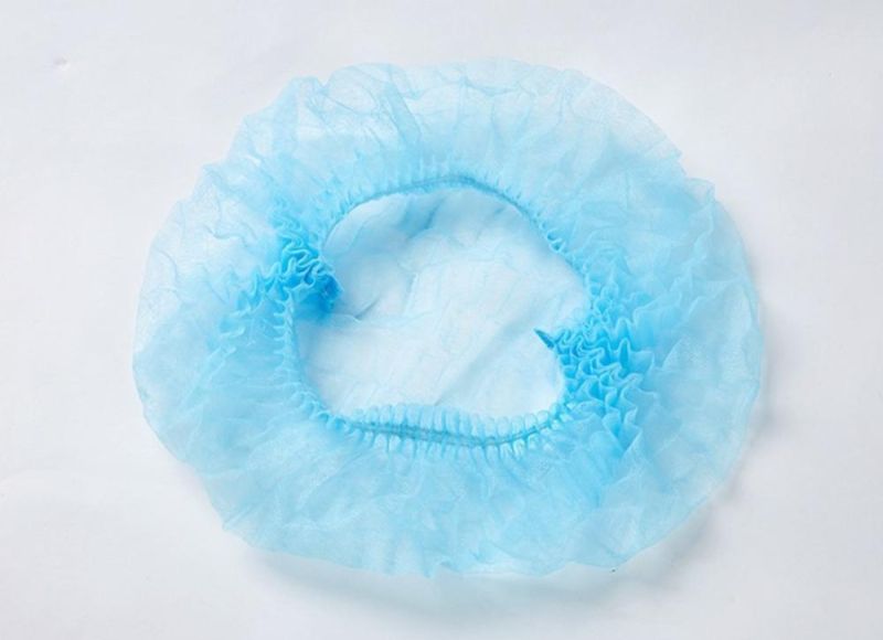 Breathable/Dustproof Disposable Nonwoven Head Cover Mob Hat Hair Net Non Woven Anti Dust Hat for Food/Industry