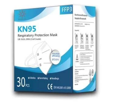 Disposable KN95 Dust Mask Chinese Manufacturer Ce   N95 FFP1 / FFP2 FFP3 Disposable Mask Face Mask Suitable for Adults