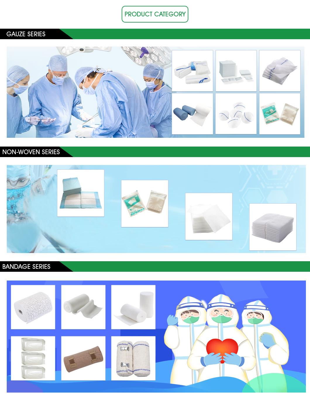 100% Natural Cotton Medical Absorbent Factory Medical Gauze Swab Sterile