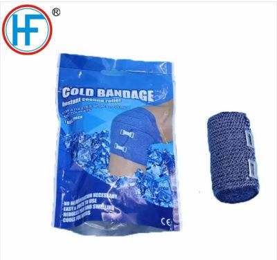 Mdr CE Approved Disposable Practical Practical Blue Elastic Cold Bandage