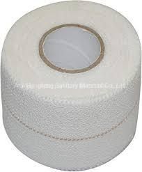 Mdr CE Approved Athletic Tape Elastic Adhesive Bandage White or Yellow Corlor with A Line Eab