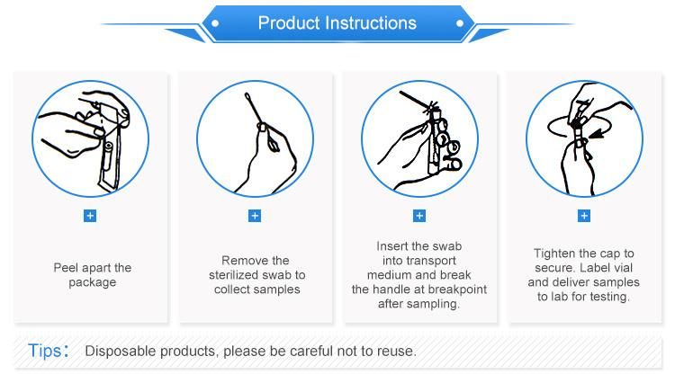 Jiangsu Rongye Sign Use Utm Viral Transport Tube Non-Inactivated Medium
