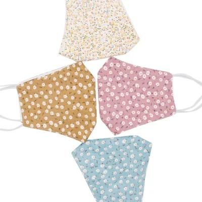 Un Proof Three Dimensional Mask All Cotton Fashionable Flower Thin Women&prime;s Breathable and Protective Spring Printed Mask