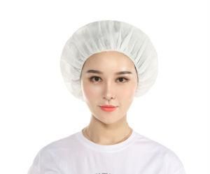 Disposable Medical Bouffant Caps Non-Woven Doctor&prime;s Hat for Labs, Nurse, Tattoo, Food Service, Health, Hospital, White Hair Head Cover Net Cap