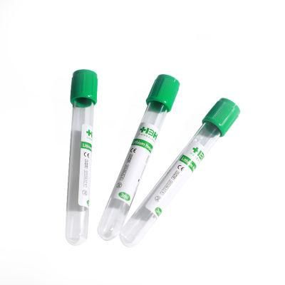 2022 Best Selling Single Sodium Heparin Vacuum Blood Collection Tube in Hospital