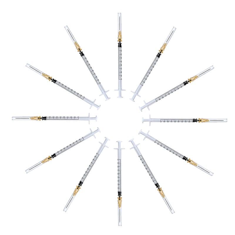 High Perfomance 1ml Cc Sterile Disposable Syringe for Vaccine Injection with 23G/25g Needle