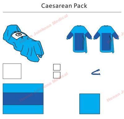 Disposable Medical Surgery Sterile C-Section Surgical Pack / C-Section Pack