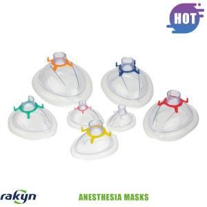 Medical Products of Disposable PVC Anesthesia Face Masks Oxygen Masks Without Check Valve