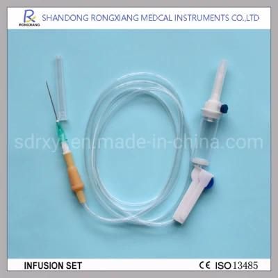 Disposable Medical Infusion Set with Fluild Filter and Needle Vent