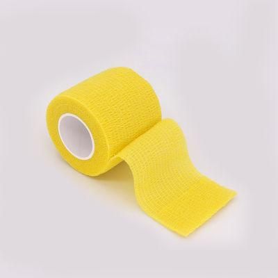 Hand Tear Waterproof Colored Cotton Cohesive Bandage