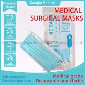Kanghu Face Shield/Medical Surgical Hospital Mask/Type Iir/TUV/Facemask/Disposable 3ply Face Mask/Face Shield Visor