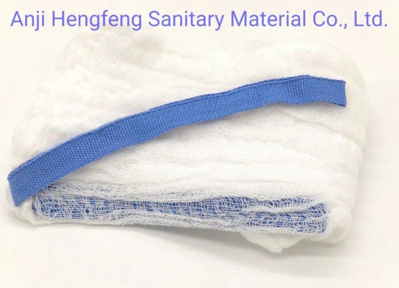 Mdr CE Approved 100% Cotton Tasteless and Colorless Cotton Laparotomy Sponge for Wound Care 25g