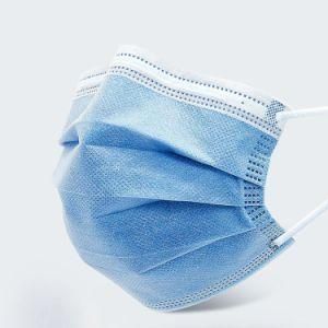 Top Sale Adult Non-Woven 3-Ply Disposable Medical Surgical Face Mask in Blue Color with Earloop China Supplier En 14683