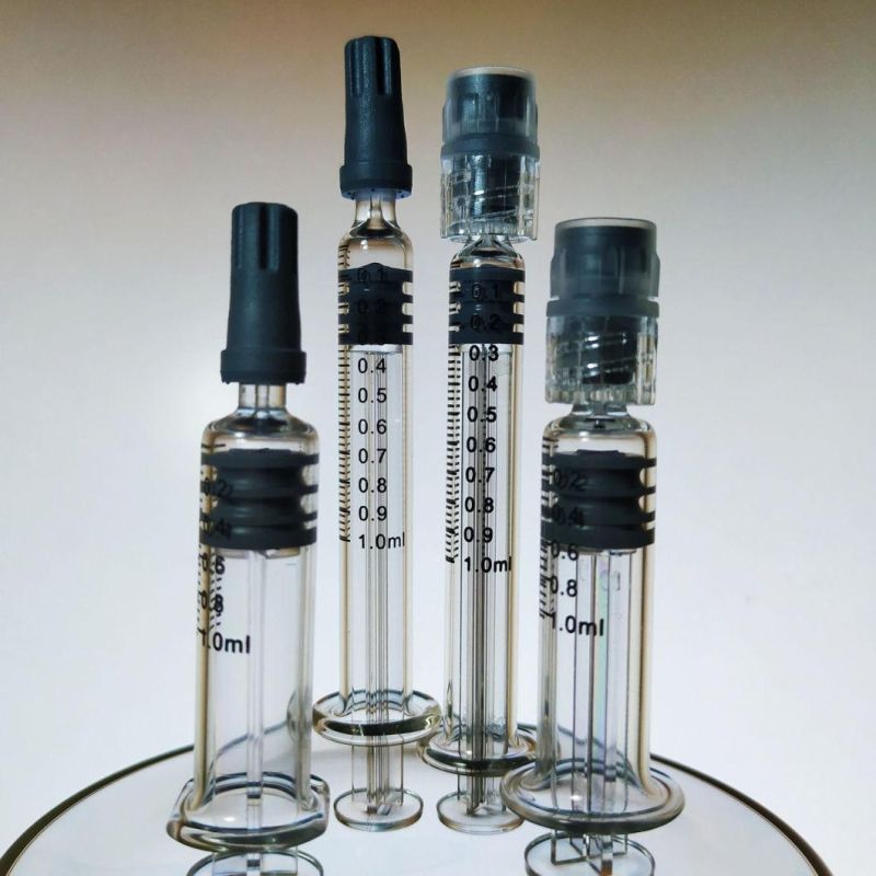 1ml 2ml 3ml 5ml 10ml Medical Injection/Cosmetic Disposable Pre-Filled Glass Syringe