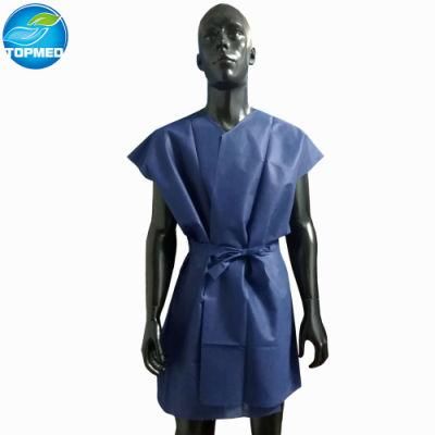 Hospital Patient Cleanroom Protective Gowns Disposable PP Nonwoven Hospital Visitor Coat