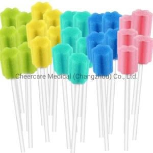 Individually Packed Oral Sponge Stick Disposable Medical Tooth Oral Foam Care Swab