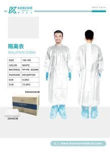 Superior Quality Disposable Safety Protective Isolation Gown Coverall with Blue Taping