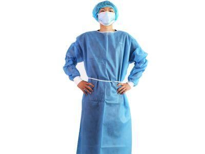 Disposable Nonwoven AAMI Level 3 Isolation Gown SMS