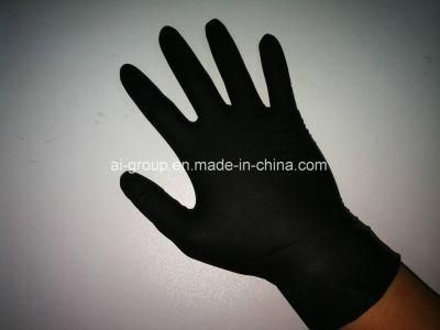 Black Nitrile Glove for Bueaty Salon/Electronic Factory