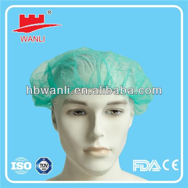 Medical Protective Disposable Cap Non Woven Bouffant Surgical Caps Cover Head Cap