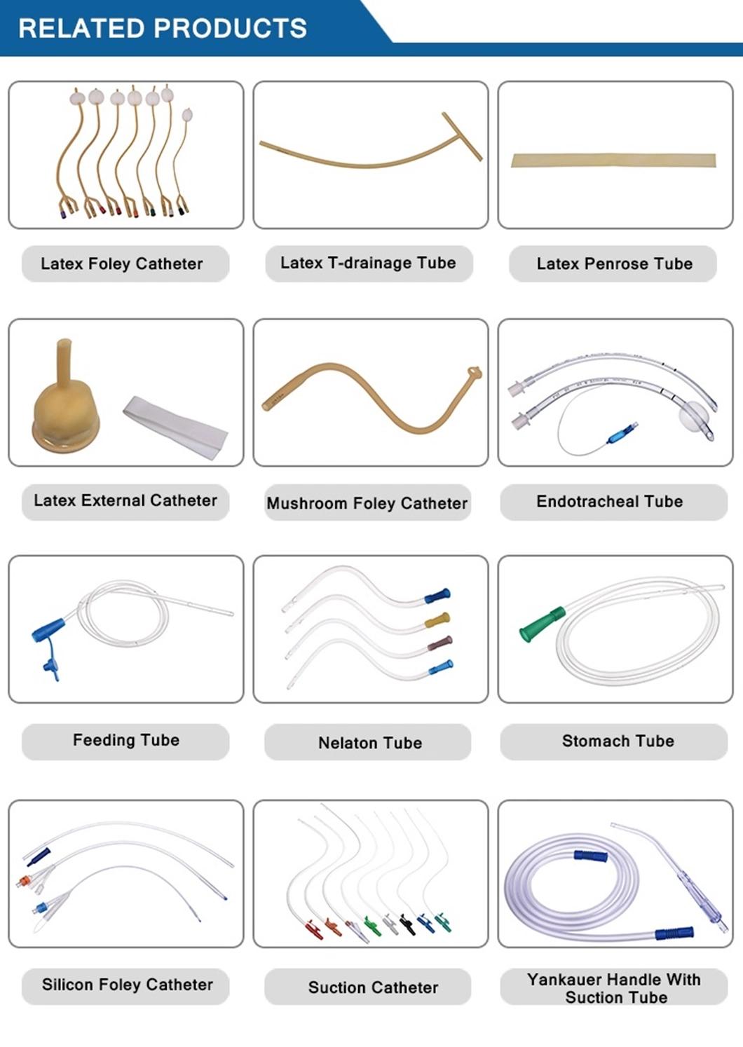 High Quality Latex 3 Way Pediatric Foley Catheter Natural Latex Color